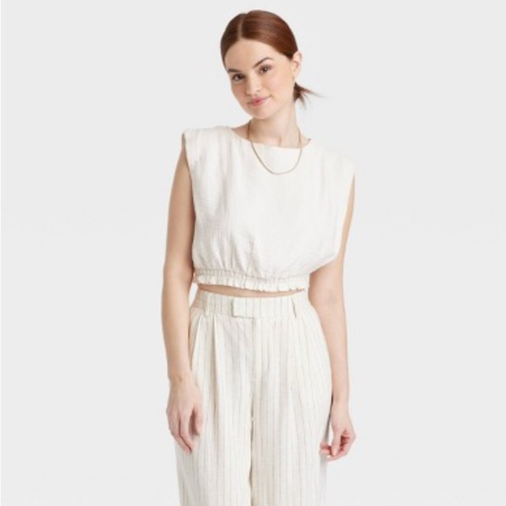 Extended Shoulder Gauze Top